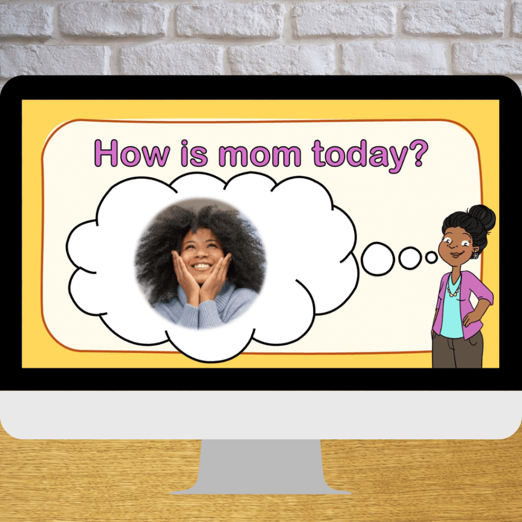 ESL curriculum online for young kids family unit mom happy