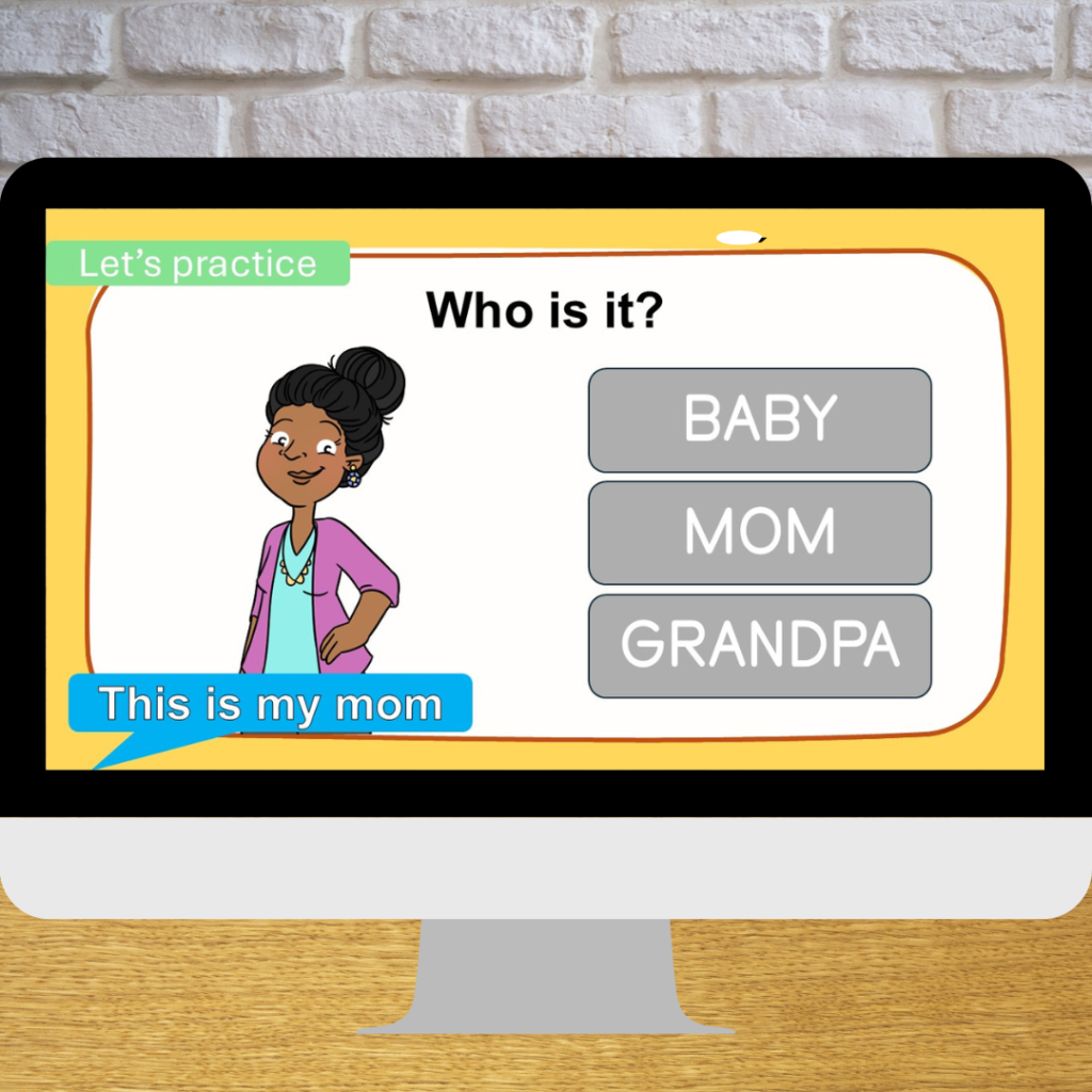 curriculum ppt online slides for english class young children family brother sister