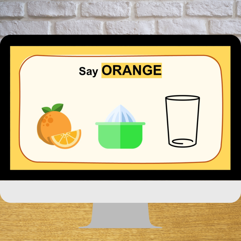 online class food fruit  for young learners